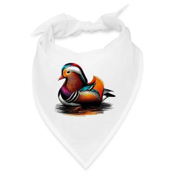 Mandarinente - Bandana - Weiß - Vorne