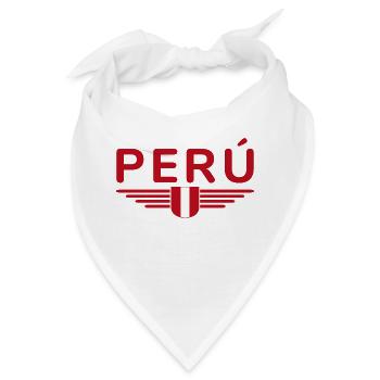 Peru Design – Farben der Anden - Bandana - Weiß - Vorne
