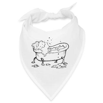 Tag des Schaumbads - Bandana - Weiß - Vorne