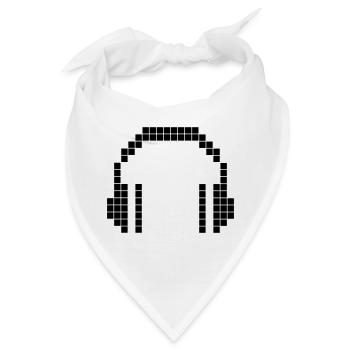 8 BIT Headphones - Bandana - Weiß - Vorne