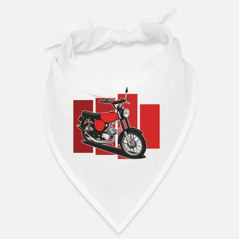 S51 (red) // Illustration - Bandana - white