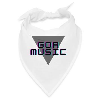 Drucke für Musikliebhaber, Musik, trendy - Bandana - Weiß - Vorne