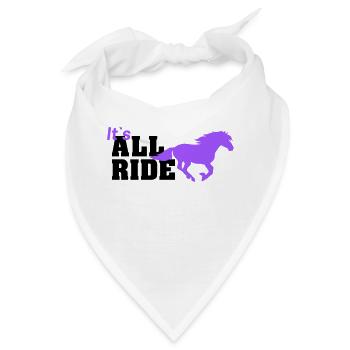 all ride - Bandana - Weiß - Vorne