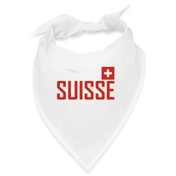 Schweiz - Flagge - Schwiiz - Suisse - Switzerland - Bandana - Weiß - Vorne