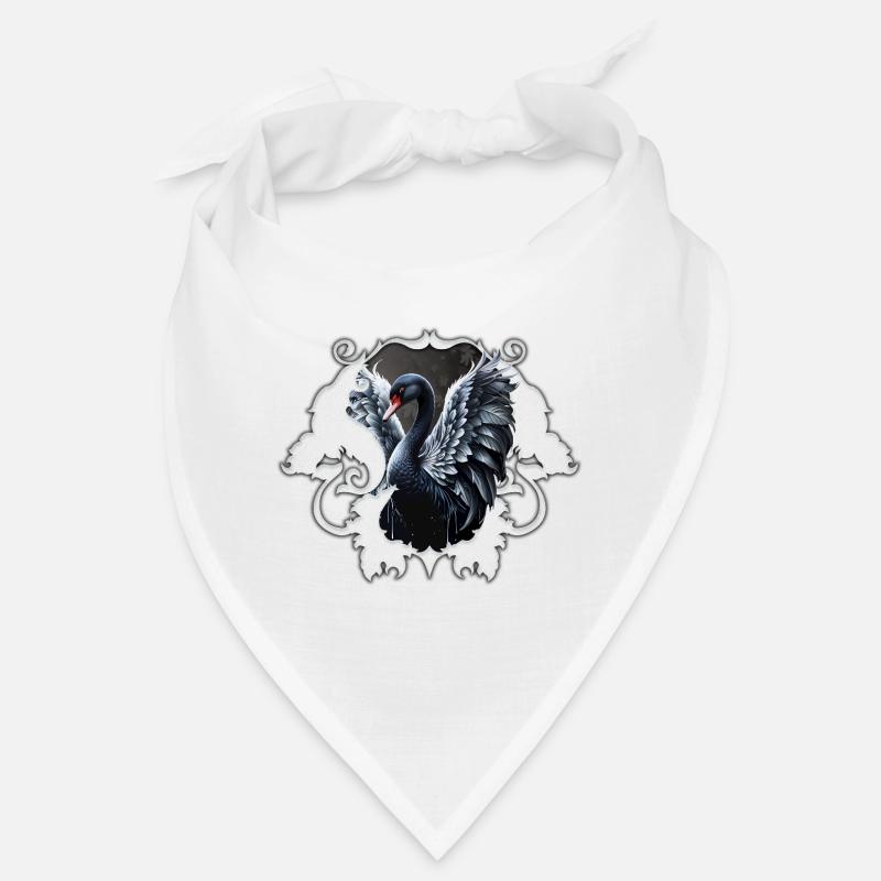 Im Schatten der Eleganz: Ein schwarzer Schwan. Bandana