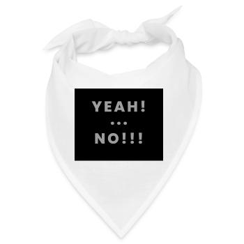 yeah no - Bandana - Weiß - Vorne