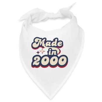 Hergestellt im Jahr 2000 Retro - Bandana - Weiß - Vorne