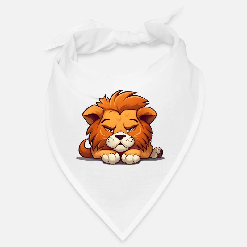 Grumpy Lion - Sprich mich nicht an - Bandana - Weiß
