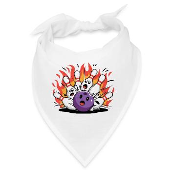 Bowling zerstört Bowling Bowling - Bandana - Weiß - Vorne