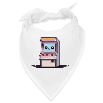 Glücklicher Arcade-Automat - Bandana - Weiß - Vorne