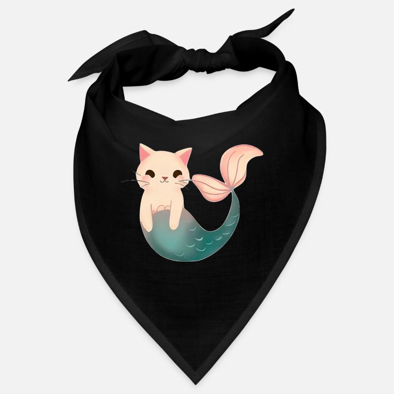 Chat sirène mignon Bandana