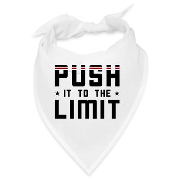 Push it to the limit - Bandana - Weiß - Vorne