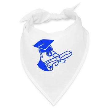 Taube Schulabschluss College Zertifikat Zeugnis - Bandana - Weiß - Vorne