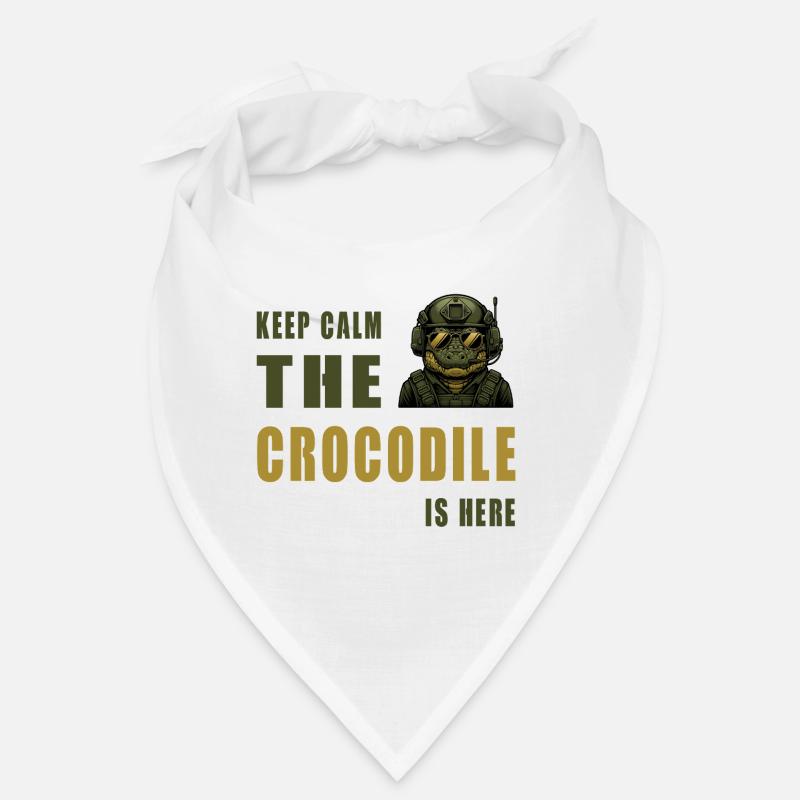 Crocodile in Action – Keep Calm Bandana