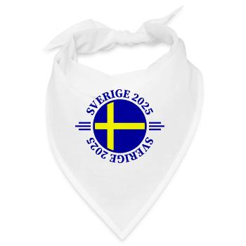 Schweden 2025 Sverige - Bandana - Weiß - Vorne