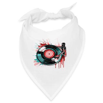 Vinyl Schallplatte Platte LP Plattenspieler Retro - Bandana - Weiß - Vorne