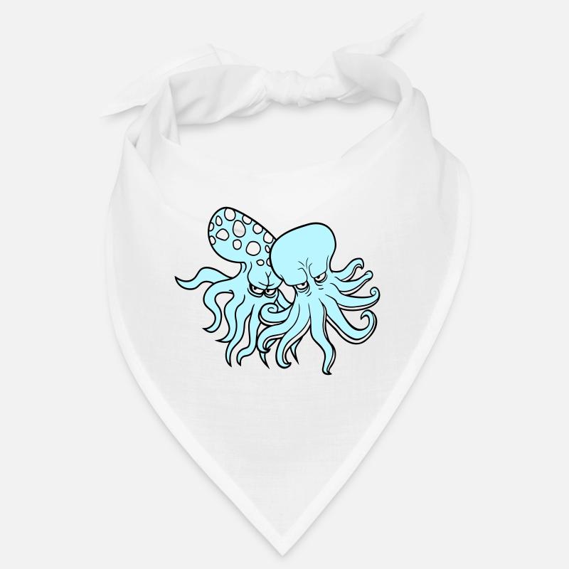 2 Méchant Poulpe Pieuvre Calmar Céphalopode Équipe Bandana