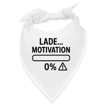 Motivationsbalken auf Null - Bandana - Weiß - Vorne
