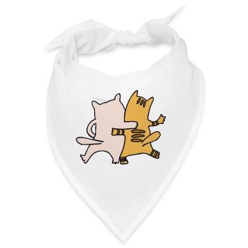 katzenfreunde - Bandana - Weiß - Vorne