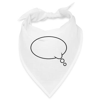 Denkblase Design - Bandana - Weiß - Vorne