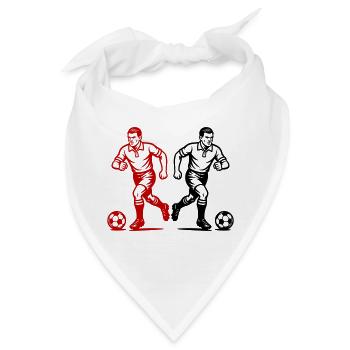 Fussball Verein Team - Bandana - Weiß - Vorne