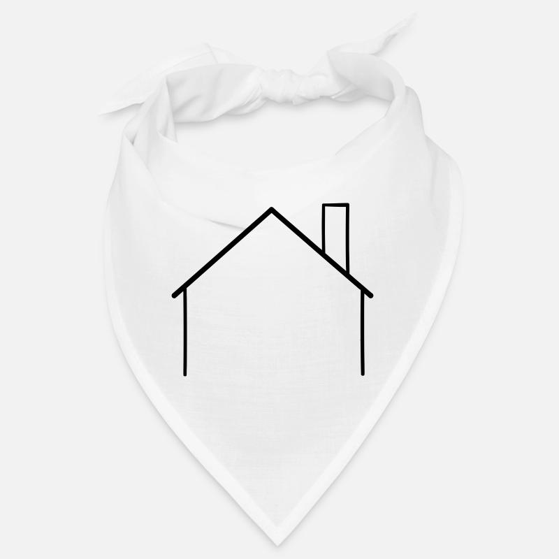 Contour simple de la maison avec cheminée Bandana