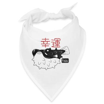 Fugu Fisch - 'Good Luck' - Bandana - Weiß - Vorne