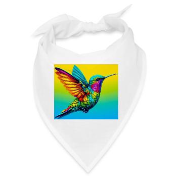 Kolibri - Bandana - Weiß - Vorne