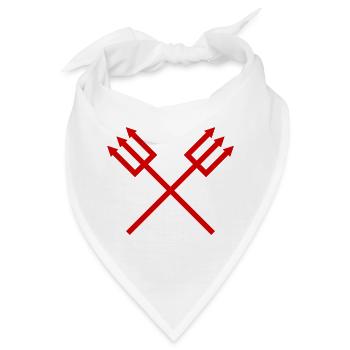 Dreizack - Bandana - Weiß - Vorne