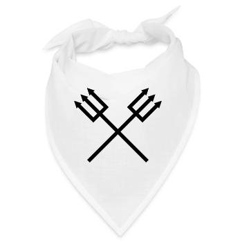 Dreizack - Bandana - Weiß - Vorne
