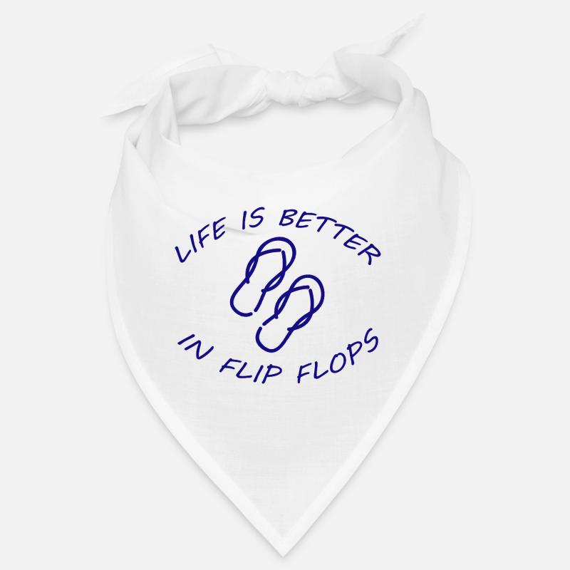 LIFE IS BETTER IN FLIP FLOPS Bandana
