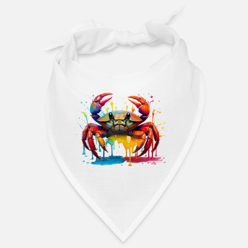 Explosion de couleur Crabe Art Bandana