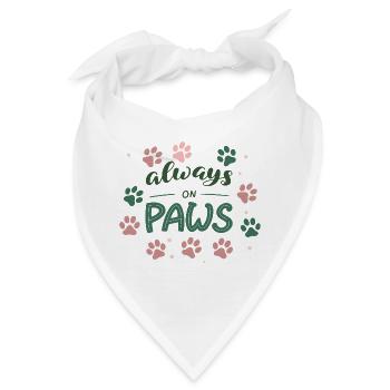 Immer auf den Beinen - Bandana - Weiß - Vorne