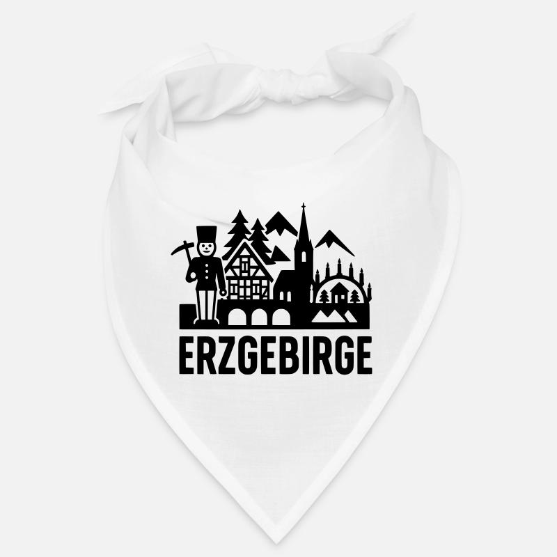 Erzgebirge typisch Silhouette Bandana