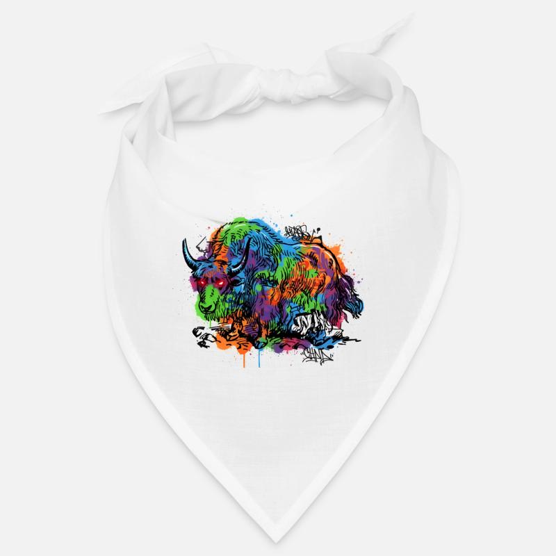 Regenbogenyak Graffiti Muster Bandana