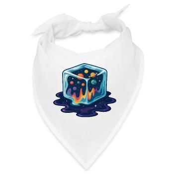 Kosmische Eiswürfel-Galaxie - Bandana - Weiß - Vorne