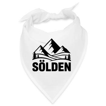Sölden - Souvenir Design - Bandana - Weiß - Vorne