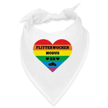 Flitterwochen Gleichgeschlechtliche Hochzeit LGBTQ - Bandana - Weiß - Vorne