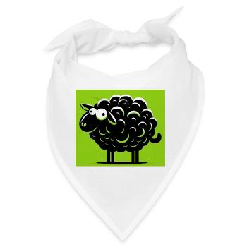 Schwarzes Schaf - Bandana - Weiß - Vorne