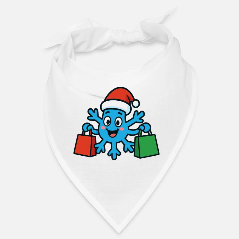 Le flocon de neige de Noël achète des cadeaux Bandana