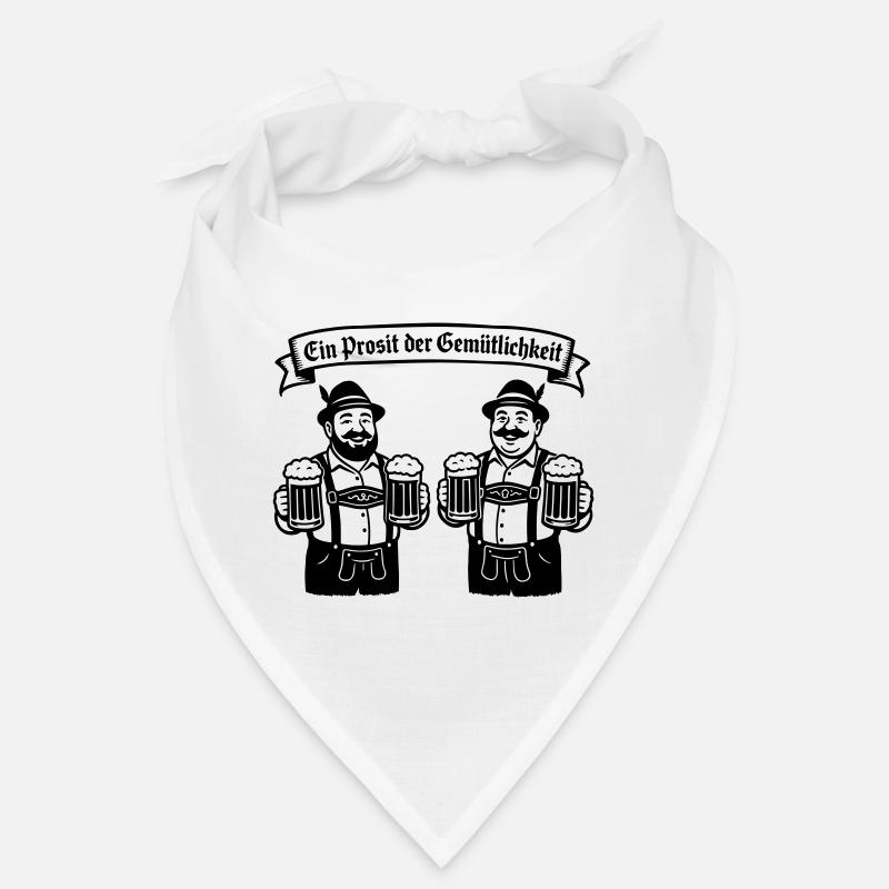Bier männer - Ein Prosit der Gemütlichkeit - Bandana - blanc
