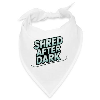 Shred nach Mitternacht - Bandana - Weiß - Vorne