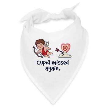 Cupid verpasst wieder lustige Anti-Valentine-Single - Bandana - Weiß - Vorne