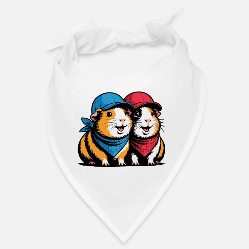 Amis cochons d’Inde mignons – Motif drôle d’animal Bandana
