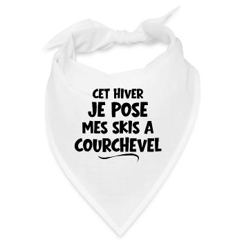 Skigebieten, Skifahrer, Courchevel - Bandana - Weiß - Vorne