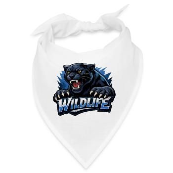 Panther Wildlife Logo - Bandana - Weiß - Vorne