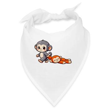 Baby Monkey Punch - Bandana - Weiß - Vorne