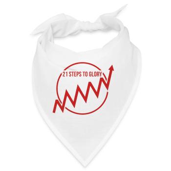 Alpe d'Huez 21 Haarnadeln Radkunst - Bandana - Weiß - Vorne