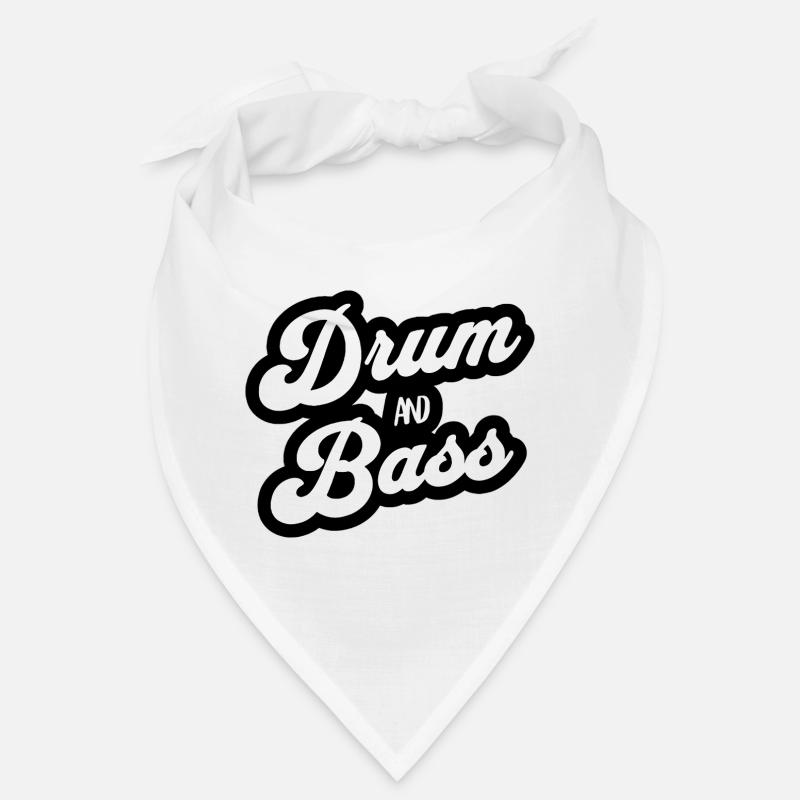Drum and Bass Script Logo Bandana