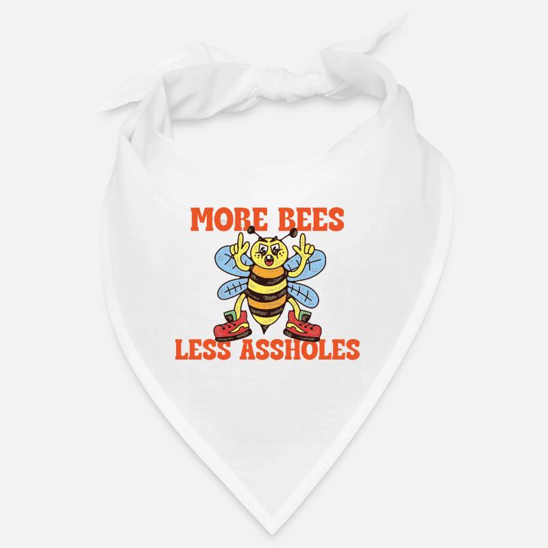Plus d’abeilles, moins de connards – Slogan rétro des abeilles Bandana